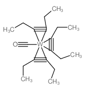 carbon monoxide,hex-3-yne,tungsten Structure