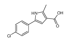 5-(4-chlorophenyl)-2-methyl-1H-pyrrole-3-carboxylic acid结构式