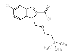5-chloro-1-((2-(trimethylsilyl)ethoxy)methyl)-1H-pyrrolo[2,3-c]pyridine-2-carboxylic acid picture
