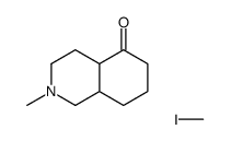 octahydro-2-methyl-trans-5(1H)-isoquinolone methiodide Structure