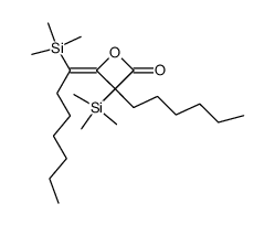 3-hexyl-3-(trimethylsilyl)-4-(1-(trimethylsilyl)heptylidene)oxetan-2-one Structure