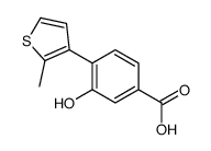 3-hydroxy-4-(2-methylthiophen-3-yl)benzoic acid Structure