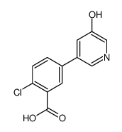 2-chloro-5-(5-hydroxypyridin-3-yl)benzoic acid结构式
