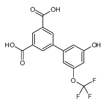 5-[3-hydroxy-5-(trifluoromethoxy)phenyl]benzene-1,3-dicarboxylic acid Structure