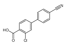 3-CHLORO-4'-CYANO-[1,1'-BIPHENYL]-4-CARBOXYLIC ACID structure