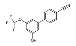 4-[3-hydroxy-5-(trifluoromethoxy)phenyl]benzonitrile Structure