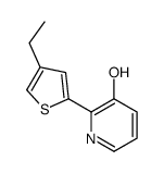 2-(4-ethylthiophen-2-yl)pyridin-3-ol结构式