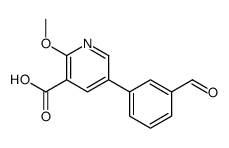 5-(3-formylphenyl)-2-methoxypyridine-3-carboxylic acid Structure