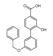3-hydroxy-4-(3-phenylmethoxyphenyl)benzoic acid结构式