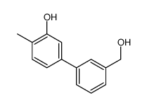 5-[3-(hydroxymethyl)phenyl]-2-methylphenol结构式