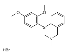 1-[2-(2,4-dimethoxyphenyl)sulfanylphenyl]-N,N-dimethylmethanamine,hydrobromide Structure