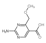 5-Pyrimidinecarboxylic acid, 2-amino-4-(methoxymethyl)- (9CI) structure