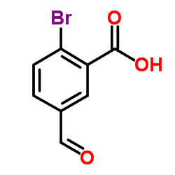 2-Bromo-5-formylbenzoic acid Structure
