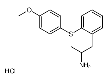 1-[2-(4-methoxyphenyl)sulfanylphenyl]propan-2-amine,hydrochloride结构式