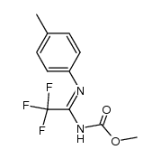 methyl (2,2,2-trifluoro-1-(p-tolylimino)ethyl)carbamate Structure