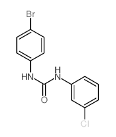 Urea,N-(4-bromophenyl)-N'-(3-chlorophenyl)- structure