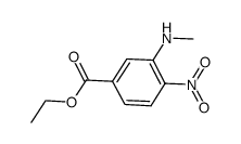 3-methylamino-4-nitrobenzoic acid ethyl ester结构式