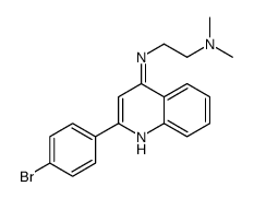 N-[2-(4-bromophenyl)quinolin-4-yl]-N',N'-dimethylethane-1,2-diamine结构式