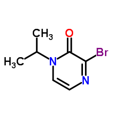 3-Bromo-1-isopropyl-2(1H)-pyrazinone结构式