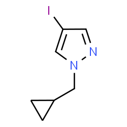 1H-Pyrazole, 1-(cyclopropylmethyl)-4-iodo-结构式