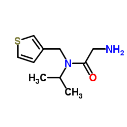 N-Isopropyl-N-(3-thienylmethyl)glycinamide结构式