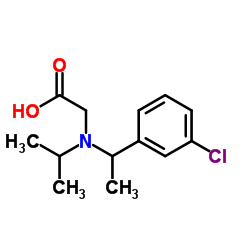 N-[1-(3-Chlorophenyl)ethyl]-N-isopropylglycine结构式