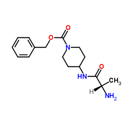 Benzyl 4-(alanylamino)-1-piperidinecarboxylate结构式