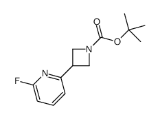 tert-butyl 3-(6-fluoropyridin-2-yl)azetidine-1-carboxylate structure