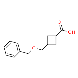 3-[(benzyloxy)methyl]cyclobutane-1-carboxylic acid Structure
