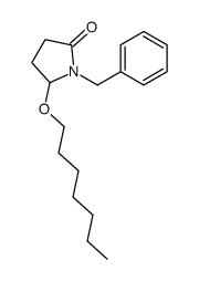 (+-)-5-(Heptyloxy)-1-(phenylmethyl)-2-pyrrolidinone structure