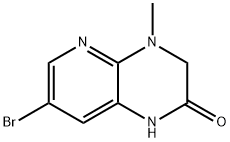 4-甲基-7-溴-3,4-二氢吡啶并[2,3-B]吡嗪-2(1H)-酮结构式