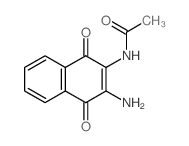 N-(3-amino-1,4-dioxo-naphthalen-2-yl)acetamide结构式