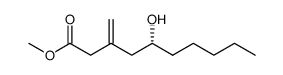 methyl (5R)-5-hydroxy-3-methylidenedecanoate结构式