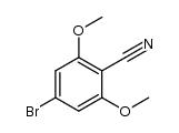 4-bromo-2,6-dimethoxybenzonitrile结构式
