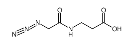 3-(2-azidoacetamido)propanoic acid Structure