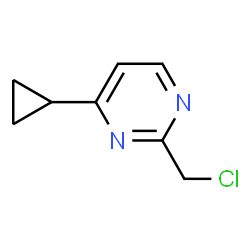 2-(Chloromethyl)-4-cyclopropylpyrimidine structure