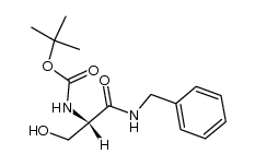 BOC-D-SERINE BENZYLAMIDE结构式