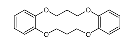 7,8,16,17-tetrahydro-6H,15H-dibenzo<1,4,8,11>tetraoxacyclotetradecin结构式