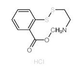Benzoic acid,2-[(2-aminoethyl)dithio]-, methyl ester, hydrochloride (1:1) structure