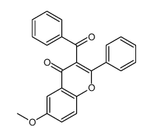 3-benzoyl-6-methoxy-2-phenylchromen-4-one结构式