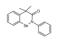 4,4-dimethyl-2-phenyl-1,2-benzoselenazin-3-one Structure