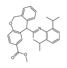 methyl 11-[[2,6-di(propan-2-yl)phenyl]carbamoyl]-6,11-dihydrobenzo[c][1]benzoxepine-2-carboxylate结构式