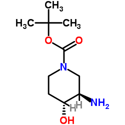 (3R,4R)-3-氨基-4-羟基哌啶-1-甲酸叔丁酯图片