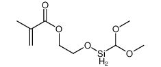 2-(dimethoxymethylsilyloxy)ethyl 2-methylprop-2-enoate结构式