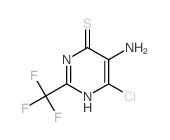 4(1H)-Pyrimidinethione,5-amino-6-chloro-2-(trifluoromethyl)-结构式