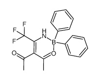 3-acetyl-4-amino-5,5,5-trifluoro-3-penten-2-one diphenylboron complex结构式