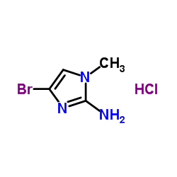 2-氨基-4-溴-1-甲基咪唑盐酸盐结构式