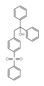 Benzeneethanol, a,a-diphenyl-4-(phenylsulfonyl)-结构式