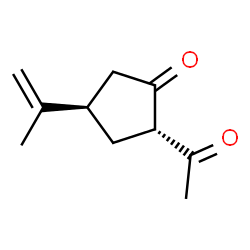 Cyclopentanone, 2-acetyl-4-(1-methylethenyl)-, (2S-trans)- (9CI) picture