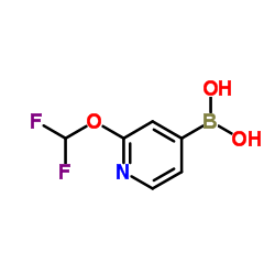 (2-(Difluoromethoxy)pyridin-4-yl)boronic acid structure